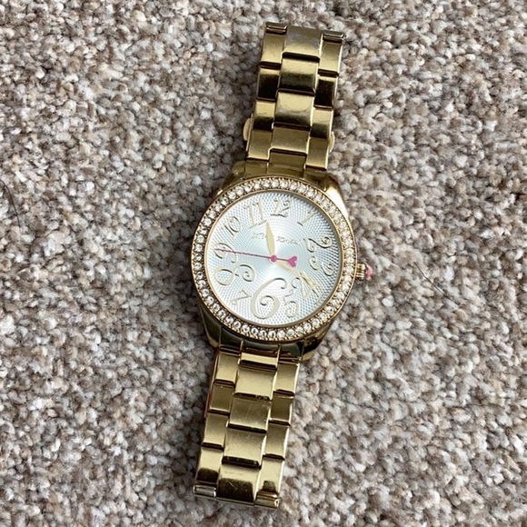 Betsey Johnson Gold Watch - Picture 1 of 7